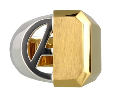 Ambush Contrasting Signet Ring In Silver