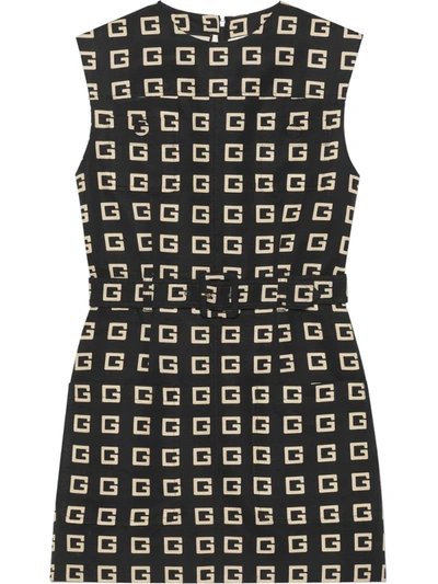 Gucci Women's Sleeveless G Lettering On Faille Print Top In Black