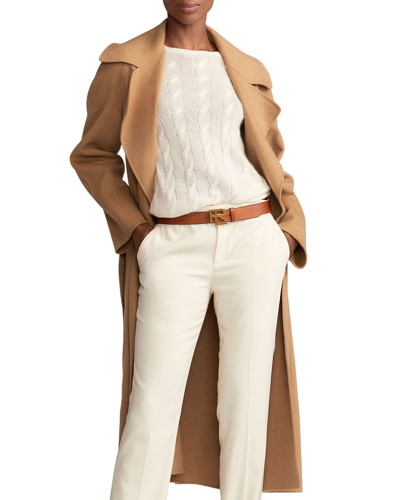 Ralph Lauren Leonarda Cashmere Belted Coat In Camel