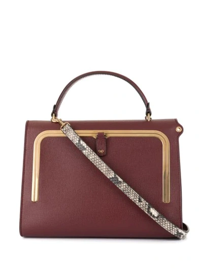 Anya Hindmarch Postbox Crossbody Bag In Red