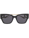 Dior 30montaigne1 55mm Square Sunglasses In Black