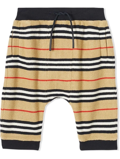 Burberry Baby's & Little Kid's Lance Striped Jogging Pants In Archive Beige