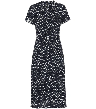 Polo Ralph Lauren Polka-dot Midi Shirt Dress In Spring Polka Dot
