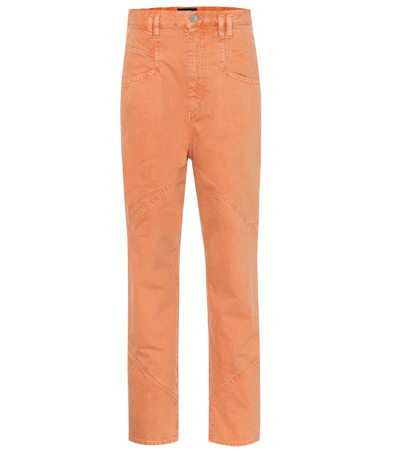 Isabel Marant Eloisa High-rise Boyfriend Jeans In Orange