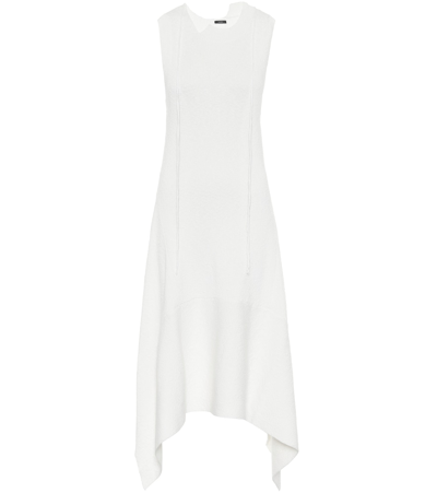 Joseph Dee Cotton-blend Knit Midi Dress In White