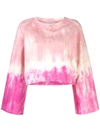 Apparis Satya Tie-dye Sweatshirt In Pink