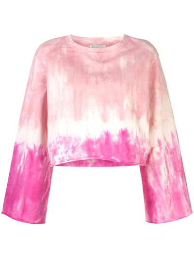 Apparis Satya Tie-dye Sweatshirt In Pink