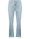 Mother The Insider Low Rise Jeans In Blue