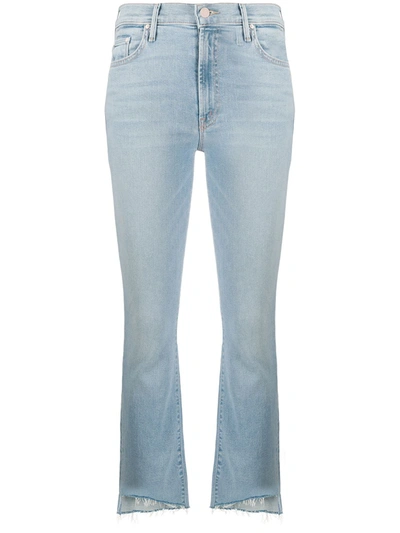 Mother The Insider Low Rise Jeans In Blue