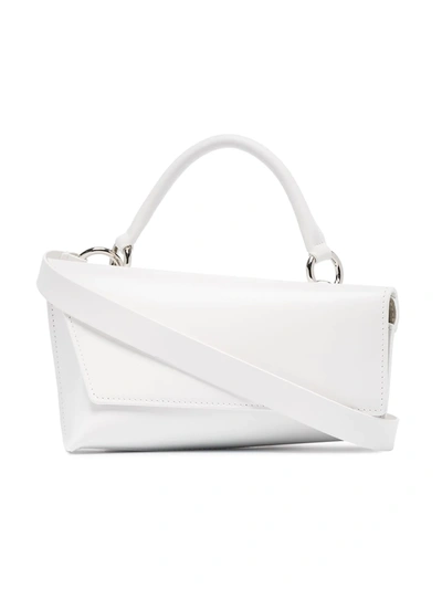 Venczel White Vx Leather Shoulder Bag