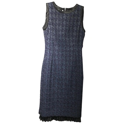 Pre-owned Dolce & Gabbana Silk Mid-length Dress In Blue
