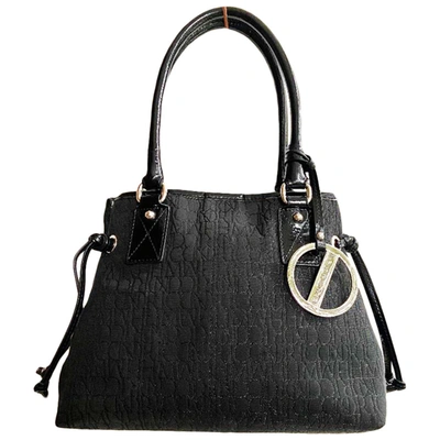 Pre-owned John Richmond Patent Leather Handbag In Black