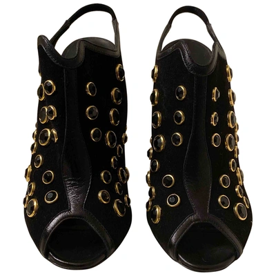 Pre-owned Nicholas Kirkwood Leather Sandals In Black