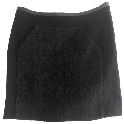 Pre-owned Comptoir Des Cotonniers Wool Skirt In Black