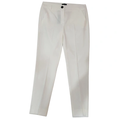 Pre-owned Marella Chino Pants In White