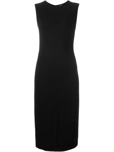 Joseph Sleeveless Stretch Dress In Black