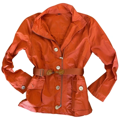 Pre-owned Fay Orange Synthetic Jacket