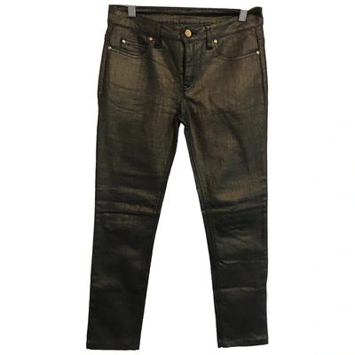 Pre-owned Mcq By Alexander Mcqueen Slim Jeans In Grey