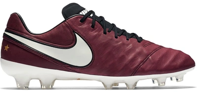 Pre-owned Nike Tiempo Legend 6 Fg Andrea Pirlo In Merlot/sail-metallic Gold |