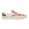 Amiri Reconstructed Bandana Slip-on Sneakers Coral In Neutrals
