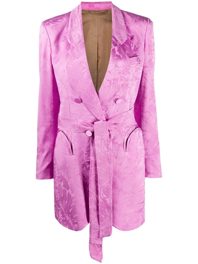 Blazé Milano Lulu Sunshine Jacquard Blazer Dress In Pink