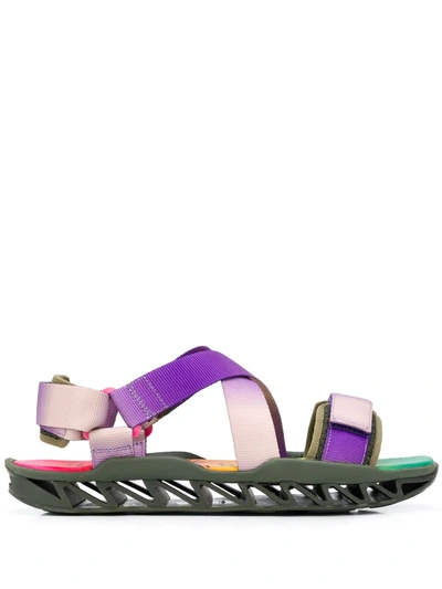 Camper Together X Bernhard Willhelm Together Himalayan Sandals In Purple