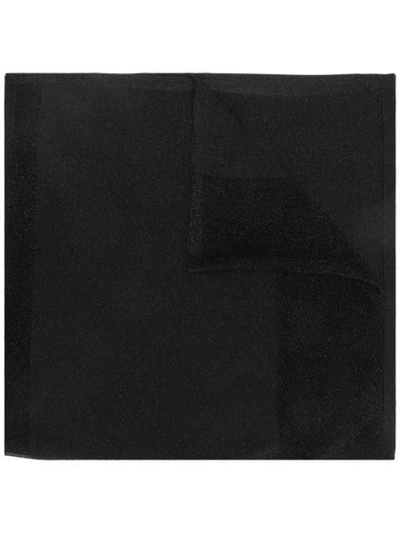Missoni Fine Knit Scarf In Black