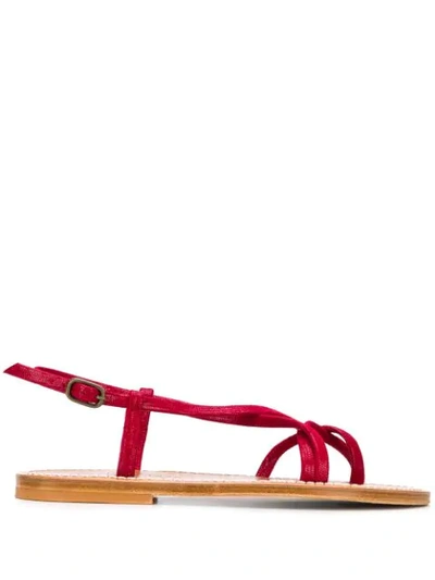 Kjacques Majorca Sandals In Red