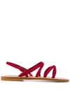 Kjacques Talara Sandals In Red