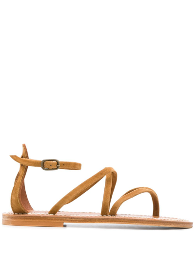 K.jacques Epicure Thong Sandals In Brown