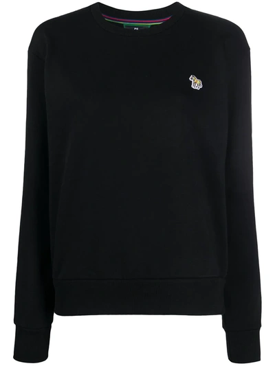 Ps By Paul Smith Embroidered Zebra Patch Jumper In Black