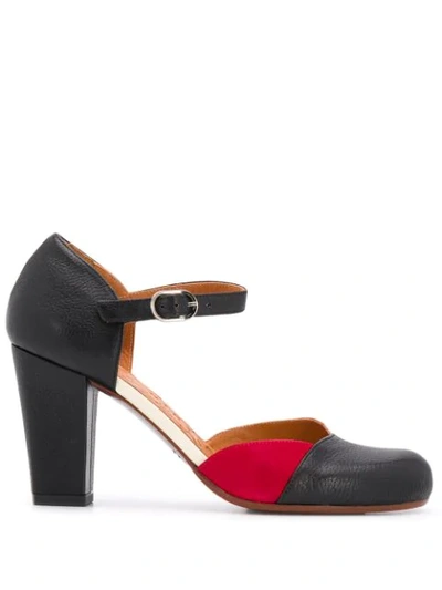 Chie Mihara 85mm Contrasting Panel Pumps In Black
