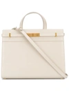 Saint Laurent Manhattan Tote Bag In Neutrals