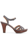 Chie Mihara 90mm Open Toe Sandals In Grey