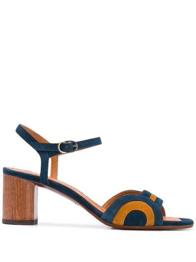 Chie Mihara 65mm Panelled Sandals In Blue