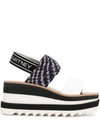 Stella Mccartney Sneak Elyse Sandals In Black