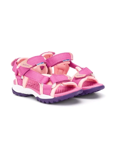 Geox Kids' Touch Strap Sandals In Pink