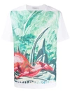 Valentino X Roger Dean Red Dragon T-shirt In Multicolor