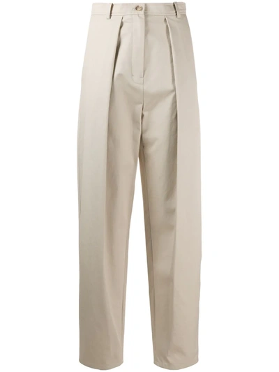 Magda Butrym Harwich High-waisted Trousers In Neutrals