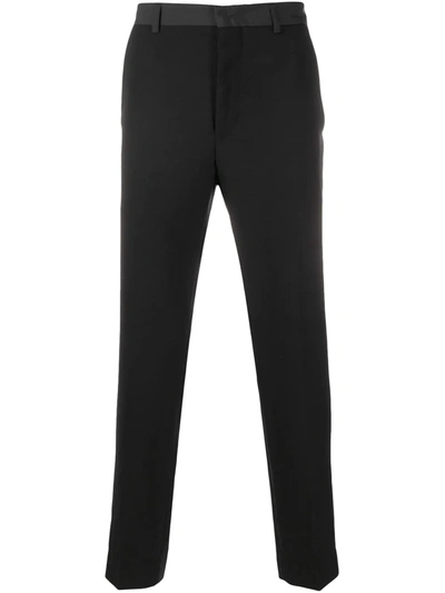 Maison Flaneur Tapered Leg Trousers In Black