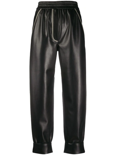 Nanushka Selah Cropped Trousers In Black