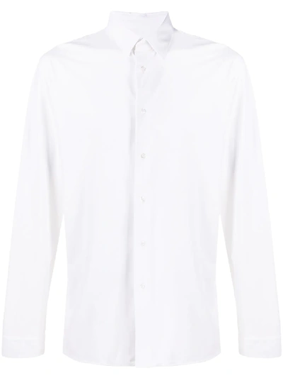 Hydrogen Lightning Bolt Print Shirt In White