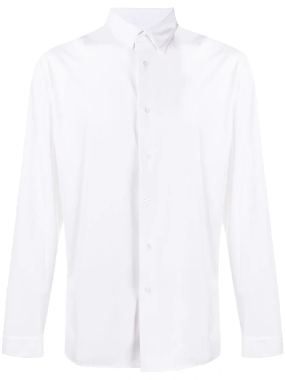 Hydrogen Fitted Buttoned Shirt In White