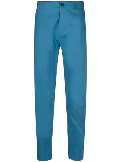Department 5 Slim-fit Tailored Trousers In Blue