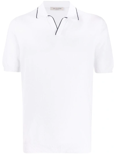 Fileria Short Sleeved Polo Shirt In White