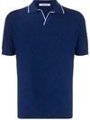 Fileria Short Sleeved Polo Shirt In Blue