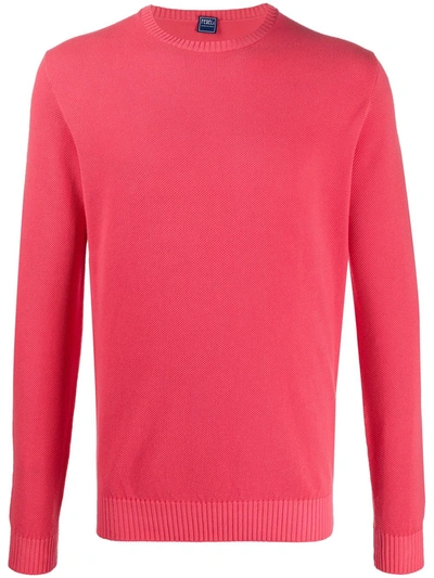 Fedeli Crew Neck Sweatshirt In Pink
