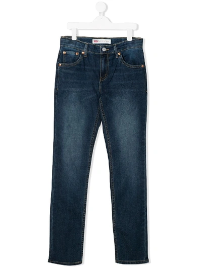 Levi's Kids' Straight Denim Jeans In Blue