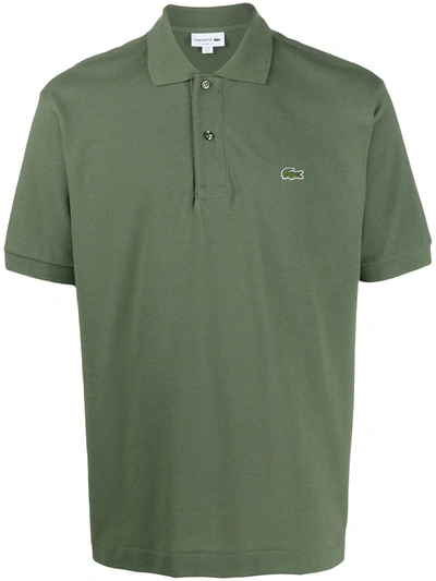 Lacoste Embroidered Logo Polo Shirt In Green