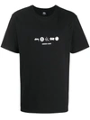 Stussy Graphic Print T-shirt In Black